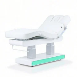 Table de Massage Muse+ (19) table de massage électrique – table esthétique 4 moteurs – table de spa chauffante – mobilier esthétique haut de gamme – table de soins professionnelle – lit de massage motorisé – table spa LED – table esthétique PU blanc – équipement spa professionnel – table de massage premium