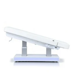 Table de Massage Muse+ (5) table de massage électrique – table esthétique 4 moteurs – table de spa chauffante – mobilier esthétique haut de gamme – table de soins professionnelle – lit de massage motorisé – table spa LED – table esthétique PU blanc – équipement spa professionnel – table de massage premium