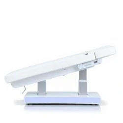 Table de Massage Muse+ (6) table de massage électrique – table esthétique 4 moteurs – table de spa chauffante – mobilier esthétique haut de gamme – table de soins professionnelle – lit de massage motorisé – table spa LED – table esthétique PU blanc – équipement spa professionnel – table de massage premium