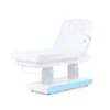 table de massage électrique – table esthétique 4 moteurs – table de spa chauffante – mobilier esthétique haut de gamme – table de soins professionnelle – lit de massage motorisé – table spa LED – table esthétique PU blanc – équipement spa professionnel – table de massage premium
