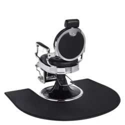 DORY Anti-Fatigue Mat (2) Anti-fatigue mat for living room - Professional hairdressing mat - Barber mat - Ergonomic mat - Workplace comfort - High-density foam mat - Durable PVC surface - Non-slip mat - Rectangular salon mat - Chair base mat - Mat for hairdressers - Correct posture mat - Hair salon equipment - Barber accessory - Durable, easy-to-clean mat