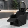 bac à shampoing - bac coiffure ergonomique - meuble lavage salon - vasque céramique basculante - bac shampoing compact - fauteuil lavage professionnel - structure polypropylène résistante - siège réglable salon - bac lavage noir premium - équipement coiffure durable - bac shampoing confortable - mobilier salon coiffure - bac lavage haute qualité - vasque profonde ergonomique - bac shampoing design moderne