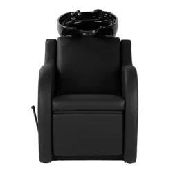 Bac à shampoing CARMEN (2) bac à shampoing - bac coiffure ergonomique - meuble lavage salon - vasque céramique basculante - bac shampoing compact - fauteuil lavage professionnel - structure polypropylène résistante - siège réglable salon - bac lavage noir premium - équipement coiffure durable - bac shampoing confortable - mobilier salon coiffure - bac lavage haute qualité - vasque profonde ergonomique - bac shampoing design moderne
