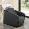 bac à shampoing - bac coiffure ergonomique - meuble lavage salon - vasque céramique basculante - bac shampoing compact - fauteuil lavage professionnel - structure polypropylène résistante - siège réglable salon - bac lavage noir premium - équipement coiffure durable - bac shampoing confortable - mobilier salon coiffure - bac lavage haute qualité - vasque profonde ergonomique - bac shampoing design moderne