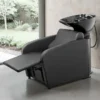 bac à shampoing - bac coiffure ergonomique - meuble lavage salon - vasque céramique basculante - bac shampoing compact - fauteuil lavage professionnel - structure polypropylène résistante - siège réglable salon - bac lavage noir premium - équipement coiffure durable - bac shampoing confortable - mobilier salon coiffure - bac lavage haute qualité - vasque profonde ergonomique - bac shampoing design moderne