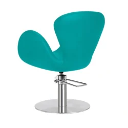 CHLOE Bleu (12) Fauteuil de coiffure - mobilier de coiffure professionnel - fauteuil de coiffure pour femme - chaise de coiffure - siège de coiffure - meubles pour salon de coiffure - fauteuil coiffure haut de gamme - mobilier pour salon de coiffure - fauteuil de coupe coiffure - chaise pour salon de coiffure