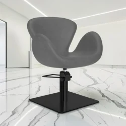 CHLOE GREY (1) Styling chair - professional hair salon furniture - women's styling chair - hairdressing chair - salon chair - hair salon furniture - high-end styling chair - hair salon equipment - hair cutting chair - salon chair for hairdressers