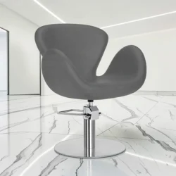 CHLOE GRIS (6) Styling chair - professional hair salon furniture - women's styling chair - hairdressing chair - salon chair - hair salon furniture - high-end styling chair - hair salon equipment - hair cutting chair - salon chair for hairdressers