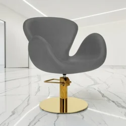 CHLOE GRIS (8) Styling chair - professional hair salon furniture - women's styling chair - hairdressing chair - salon chair - hair salon furniture - high-end styling chair - hair salon equipment - hair cutting chair - salon chair for hairdressers