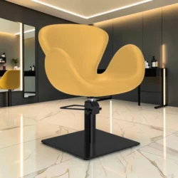 CHLOE YELLOW Armchair (1) Styling chair - professional hair salon furniture - women's styling chair - hairdressing chair - salon chair - hair salon furniture - high-end styling chair - hair salon equipment - hair cutting chair - salon chair for hairdressers