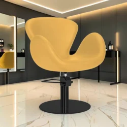 CHLOE YELLOW Armchair (4) Styling chair - professional hair salon furniture - women's styling chair - hairdressing chair - salon chair - hair salon furniture - high-end styling chair - hair salon equipment - hair cutting chair - salon chair for hairdressers