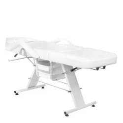 BASIC 202 White Aesthetic Chair (4) esthetic chair - podiatry chair - pedicure chair - aesthetic salon furniture - black hydraulic chair - podiatry clinic equipment - treatment chair - tattoo chair - beauty salon furniture - adjustable professional chair - reclining chair - spa and wellness equipment