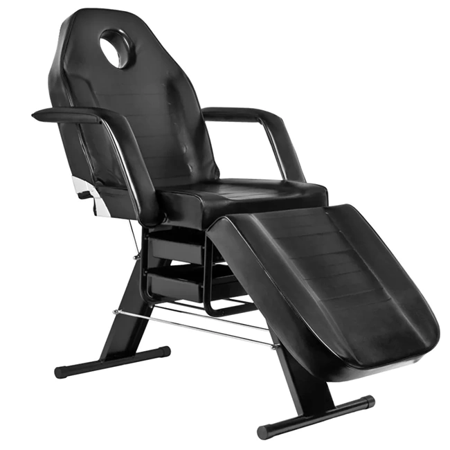 fauteuil esthétique - fauteuil podologie - fauteuil pédicure - mobilier salon esthétique - fauteuil hydraulique noir - équipement cabinet podologie - chaise de soin - fauteuil tatouage - mobilier institut de beauté - fauteuil professionnel réglable - fauteuil inclinable - équipement spa et bien-être