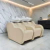bac à shampoing - bac coiffure ergonomique - meuble lavage salon - vasque céramique basculante - bac shampoing compact - fauteuil lavage professionnel - structure polypropylène résistante - siège réglable salon - bac lavage noir premium - équipement coiffure durable - bac shampoing confortable - mobilier salon coiffure - bac lavage haute qualité - vasque profonde ergonomique - bac shampoing design moderne
