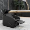bac à shampoing - bac coiffure ergonomique - meuble lavage salon - vasque céramique basculante - bac shampoing compact - fauteuil lavage professionnel - structure polypropylène résistante - siège réglable salon - bac lavage noir premium - équipement coiffure durable - bac shampoing confortable - mobilier salon coiffure - bac lavage haute qualité - vasque profonde ergonomique - bac shampoing design moderne