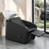 bac à shampoing - bac coiffure ergonomique - meuble lavage salon - vasque céramique basculante - bac shampoing compact - fauteuil lavage professionnel - structure polypropylène résistante - siège réglable salon - bac lavage noir premium - équipement coiffure durable - bac shampoing confortable - mobilier salon coiffure - bac lavage haute qualité - vasque profonde ergonomique - bac shampoing design moderne