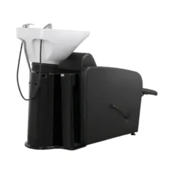 MULLET + 2 (5) bac à shampoing - bac coiffure ergonomique - meuble lavage salon - vasque céramique basculante - bac shampoing compact - fauteuil lavage professionnel - structure polypropylène résistante - siège réglable salon - bac lavage noir premium - équipement coiffure durable - bac shampoing confortable - mobilier salon coiffure - bac lavage haute qualité - vasque profonde ergonomique - bac shampoing design moderne