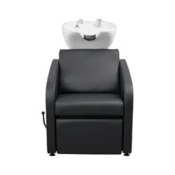 MULLET + 2 (7) bac à shampoing - bac coiffure ergonomique - meuble lavage salon - vasque céramique basculante - bac shampoing compact - fauteuil lavage professionnel - structure polypropylène résistante - siège réglable salon - bac lavage noir premium - équipement coiffure durable - bac shampoing confortable - mobilier salon coiffure - bac lavage haute qualité - vasque profonde ergonomique - bac shampoing design moderne
