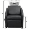 bac à shampoing - bac coiffure ergonomique - meuble lavage salon - vasque céramique basculante - bac shampoing compact - fauteuil lavage professionnel - structure polypropylène résistante - siège réglable salon - bac lavage noir premium - équipement coiffure durable - bac shampoing confortable - mobilier salon coiffure - bac lavage haute qualité - vasque profonde ergonomique - bac shampoing design moderne
