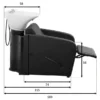 bac à shampoing - bac coiffure ergonomique - meuble lavage salon - vasque céramique basculante - bac shampoing compact - fauteuil lavage professionnel - structure polypropylène résistante - siège réglable salon - bac lavage noir premium - équipement coiffure durable - bac shampoing confortable - mobilier salon coiffure - bac lavage haute qualité - vasque profonde ergonomique - bac shampoing design moderne