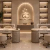table de manucure professionnelle - poste nails haut de gamme - table de manucure effet marbre - mobilier nail bar premium - table de manucure personnalisable - station de manucure design moderne - table nails avec rangements - poste de manucure ergonomique - table de manucure avec prises intégrées - mobilier esthétique luxe - table de manucure salon professionnel - bureau nails élégant - table de manucure sur mesure