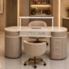 table de manucure professionnelle - poste nails haut de gamme - table de manucure effet marbre - mobilier nail bar premium - table de manucure personnalisable - station de manucure design moderne - table nails avec rangements - poste de manucure ergonomique - table de manucure avec prises intégrées - mobilier esthétique luxe - table de manucure salon professionnel - bureau nails élégant - table de manucure sur mesure