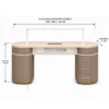 table de manucure professionnelle - poste nails haut de gamme - table de manucure effet marbre - mobilier nail bar premium - table de manucure personnalisable - station de manucure design moderne - table nails avec rangements - poste de manucure ergonomique - table de manucure avec prises intégrées - mobilier esthétique luxe - table de manucure salon professionnel - bureau nails élégant - table de manucure sur mesure