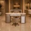 table de manucure professionnelle - poste nails haut de gamme - table de manucure effet marbre - mobilier nail bar premium - table de manucure personnalisable - station de manucure design moderne - table nails avec rangements - poste de manucure ergonomique - table de manucure avec prises intégrées - mobilier esthétique luxe - table de manucure salon professionnel - bureau nails élégant - table de manucure sur mesure