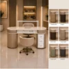 table de manucure professionnelle - poste nails haut de gamme - table de manucure effet marbre - mobilier nail bar premium - table de manucure personnalisable - station de manucure design moderne - table nails avec rangements - poste de manucure ergonomique - table de manucure avec prises intégrées - mobilier esthétique luxe - table de manucure salon professionnel - bureau nails élégant - table de manucure sur mesure