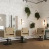 coiffeuse centrale -coiffeuse murale - mobilier salon de coiffure - coiffeuse professionnelle - miroir coiffeuse - meuble coiffure sur mesure - coiffeur design - station de coiffure - coiffeuse led - coiffeuse avec prises - repose-pieds coiffure - miroir rond coiffure - miroir rectangulaire - salon design - aménagement salon - mobilier professionnel