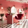 coiffeuse centrale -coiffeuse murale - mobilier salon de coiffure - coiffeuse professionnelle - miroir coiffeuse - meuble coiffure sur mesure - coiffeur design - station de coiffure - coiffeuse led - coiffeuse avec prises - repose-pieds coiffure - miroir rond coiffure - miroir rectangulaire - salon design - aménagement salon - mobilier professionnel