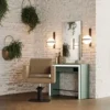 coiffeuse centrale -coiffeuse murale - mobilier salon de coiffure - coiffeuse professionnelle - miroir coiffeuse - meuble coiffure sur mesure - coiffeur design - station de coiffure - coiffeuse led - coiffeuse avec prises - repose-pieds coiffure - miroir rond coiffure - miroir rectangulaire - salon design - aménagement salon - mobilier professionnel