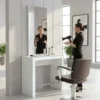 coiffeuse centrale -coiffeuse murale - mobilier salon de coiffure - coiffeuse professionnelle - miroir coiffeuse - meuble coiffure sur mesure - coiffeur design - station de coiffure - coiffeuse led - coiffeuse avec prises - repose-pieds coiffure - miroir rond coiffure - miroir rectangulaire - salon design - aménagement salon - mobilier professionnel