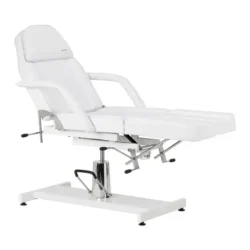 Sillon 210 Blanc (4) fauteuil esthétique - fauteuil podologie - fauteuil pédicure - mobilier salon esthétique - fauteuil hydraulique noir - équipement cabinet podologie - chaise de soin - fauteuil tatouage - mobilier institut de beauté - fauteuil professionnel réglable - fauteuil inclinable - équipement spa et bien-être
