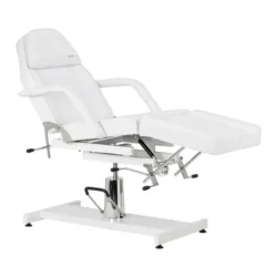 Sillon 210 Blanc (5) fauteuil esthétique - fauteuil podologie - fauteuil pédicure - mobilier salon esthétique - fauteuil hydraulique noir - équipement cabinet podologie - chaise de soin - fauteuil tatouage - mobilier institut de beauté - fauteuil professionnel réglable - fauteuil inclinable - équipement spa et bien-être