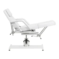 Sillon 210 Blanc (6) fauteuil esthétique - fauteuil podologie - fauteuil pédicure - mobilier salon esthétique - fauteuil hydraulique noir - équipement cabinet podologie - chaise de soin - fauteuil tatouage - mobilier institut de beauté - fauteuil professionnel réglable - fauteuil inclinable - équipement spa et bien-être