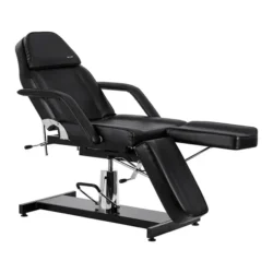 Sillon 210 Noir (3) fauteuil esthétique - fauteuil podologie - fauteuil pédicure - mobilier salon esthétique - fauteuil hydraulique noir - équipement cabinet podologie - chaise de soin - fauteuil tatouage - mobilier institut de beauté - fauteuil professionnel réglable - fauteuil inclinable - équipement spa et bien-être