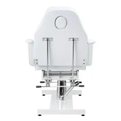 Sillon V2 210 Blanc (11) fauteuil esthétique - fauteuil podologie - fauteuil pédicure - mobilier salon esthétique - fauteuil hydraulique noir - équipement cabinet podologie - chaise de soin - fauteuil tatouage - mobilier institut de beauté - fauteuil professionnel réglable - fauteuil inclinable - équipement spa et bien-être