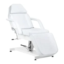 Sillon V2 210 Blanc (2) fauteuil esthétique - fauteuil podologie - fauteuil pédicure - mobilier salon esthétique - fauteuil hydraulique noir - équipement cabinet podologie - chaise de soin - fauteuil tatouage - mobilier institut de beauté - fauteuil professionnel réglable - fauteuil inclinable - équipement spa et bien-être