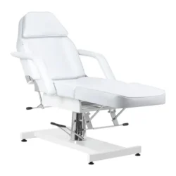 Sillon V2 210 Blanc (4) fauteuil esthétique - fauteuil podologie - fauteuil pédicure - mobilier salon esthétique - fauteuil hydraulique noir - équipement cabinet podologie - chaise de soin - fauteuil tatouage - mobilier institut de beauté - fauteuil professionnel réglable - fauteuil inclinable - équipement spa et bien-être