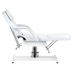 Sillon V2 210 Blanc (6) fauteuil esthétique - fauteuil podologie - fauteuil pédicure - mobilier salon esthétique - fauteuil hydraulique noir - équipement cabinet podologie - chaise de soin - fauteuil tatouage - mobilier institut de beauté - fauteuil professionnel réglable - fauteuil inclinable - équipement spa et bien-être