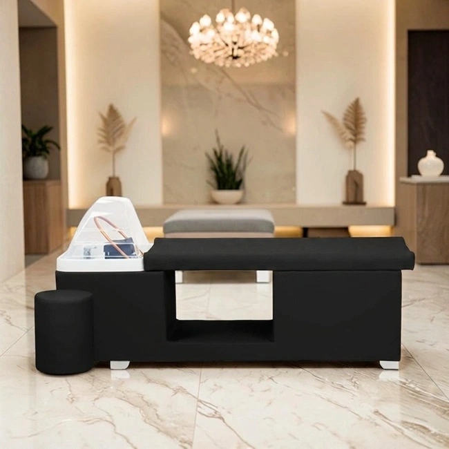 Table Head SPA professionnelle - Lit esthétique haut de gamme - Mobilier bien-être premium - Soin cuir chevelu vapeur - Lit de massage spa - Table spa avec vapeur - Arche Waterfall hydromassage - Équipement institut beauté - Table de soin ergonomique - Mobilier spa design