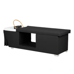 Table Head SPA MALDIVE Noir (3) Table Head SPA professionnelle - Lit esthétique haut de gamme - Mobilier bien-être premium - Soin cuir chevelu vapeur - Lit de massage spa - Table spa avec vapeur - Arche Waterfall hydromassage - Équipement institut beauté - Table de soin ergonomique - Mobilier spa design