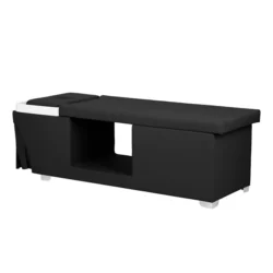 Table Head SPA MALDIVE Noir (4) Table Head SPA professionnelle - Lit esthétique haut de gamme - Mobilier bien-être premium - Soin cuir chevelu vapeur - Lit de massage spa - Table spa avec vapeur - Arche Waterfall hydromassage - Équipement institut beauté - Table de soin ergonomique - Mobilier spa design
