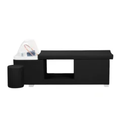 Table Head SPA MALDIVE Noir (5) Table Head SPA professionnelle - Lit esthétique haut de gamme - Mobilier bien-être premium - Soin cuir chevelu vapeur - Lit de massage spa - Table spa avec vapeur - Arche Waterfall hydromassage - Équipement institut beauté - Table de soin ergonomique - Mobilier spa design