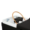 Table Head SPA MALDIVE Noir (7) Table Head SPA professionnelle - Lit esthétique haut de gamme - Mobilier bien-être premium - Soin cuir chevelu vapeur - Lit de massage spa - Table spa avec vapeur - Arche Waterfall hydromassage - Équipement institut beauté - Table de soin ergonomique - Mobilier spa design
