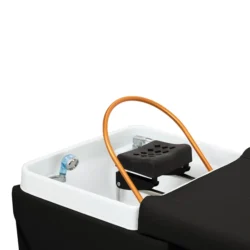 Table Head SPA MALDIVE Noir (7) Table Head SPA professionnelle - Lit esthétique haut de gamme - Mobilier bien-être premium - Soin cuir chevelu vapeur - Lit de massage spa - Table spa avec vapeur - Arche Waterfall hydromassage - Équipement institut beauté - Table de soin ergonomique - Mobilier spa design
