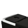 Table Head SPA MALDIVE Noir (8) Table Head SPA professionnelle - Lit esthétique haut de gamme - Mobilier bien-être premium - Soin cuir chevelu vapeur - Lit de massage spa - Table spa avec vapeur - Arche Waterfall hydromassage - Équipement institut beauté - Table de soin ergonomique - Mobilier spa design