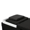 Table Head SPA MALDIVE Noir (9) Table Head SPA professionnelle - Lit esthétique haut de gamme - Mobilier bien-être premium - Soin cuir chevelu vapeur - Lit de massage spa - Table spa avec vapeur - Arche Waterfall hydromassage - Équipement institut beauté - Table de soin ergonomique - Mobilier spa design