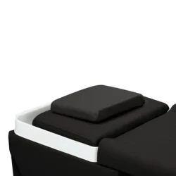 Table Head SPA MALDIVE Noir (9) Table Head SPA professionnelle - Lit esthétique haut de gamme - Mobilier bien-être premium - Soin cuir chevelu vapeur - Lit de massage spa - Table spa avec vapeur - Arche Waterfall hydromassage - Équipement institut beauté - Table de soin ergonomique - Mobilier spa design